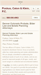 Mobile Screenshot of poskuscatonklein.com